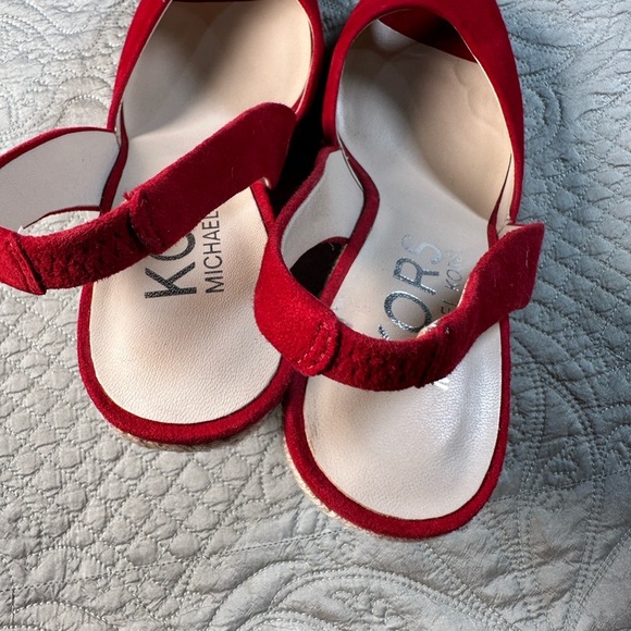 Michael Kors Red Wedge Espadrilles - Picture 5 of 5